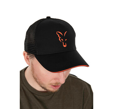 Fox Fox Collection Black & Orange Trucker Cap