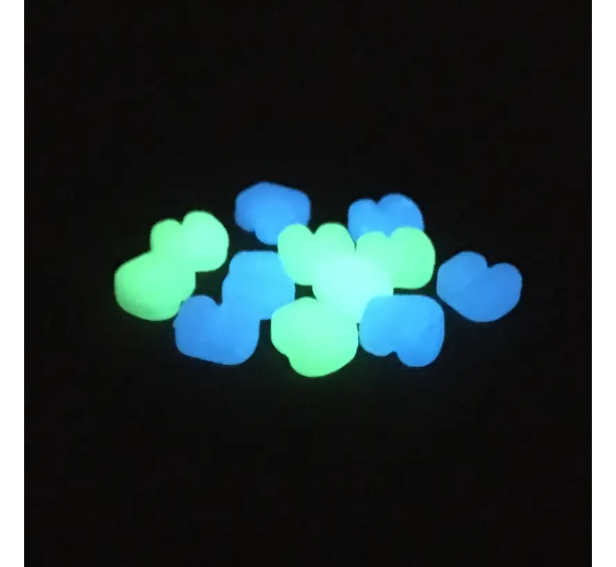 Enterprise Tackle Niteglow Sweetcorn Hair Stops Neon Blue/Green