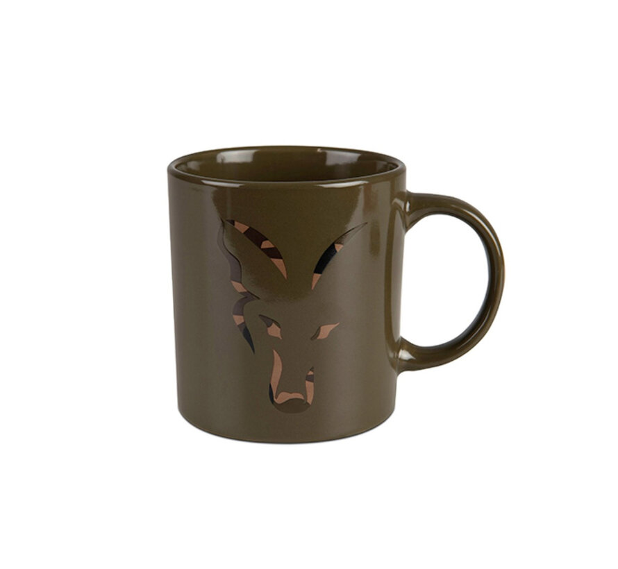 Fox  Green & Camo Head Ceramic Mug