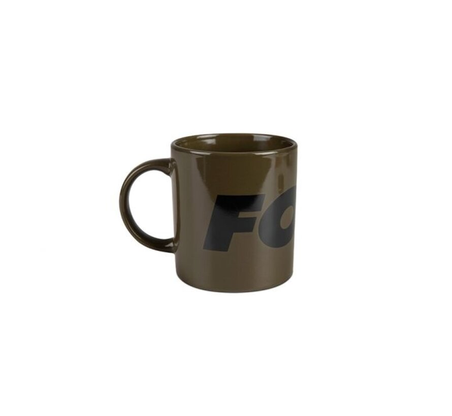 Fox Green & Black Logo Ceramic Mug 350ml