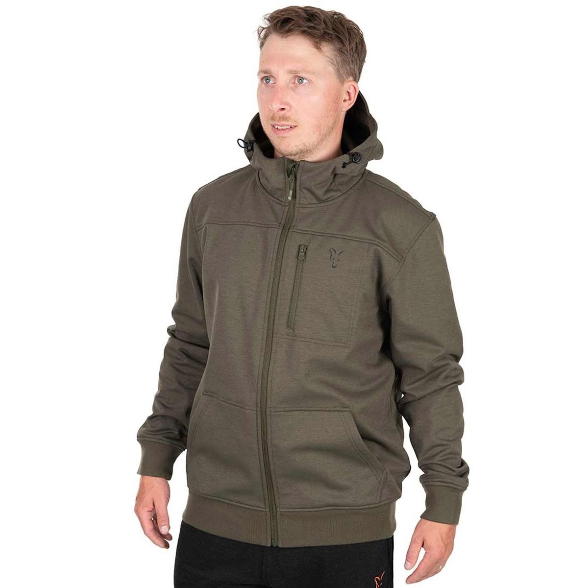 Fox Halff Shell Fox Collection Soft Shell Jacket Green/Black - BFP Baits & BFP Carp Store