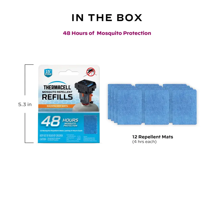 Thermacell Backpacker Navulverpakking 12x 4 uur