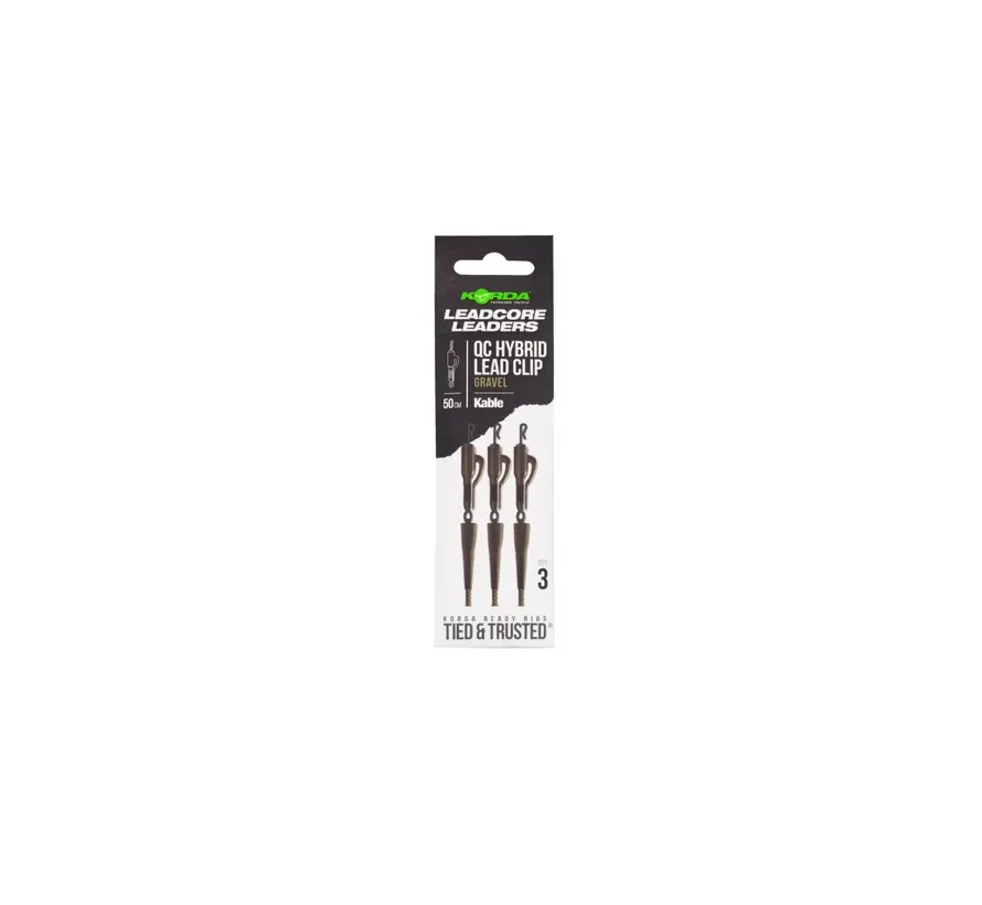 Korda Leadcore Leaders QC Hybrid Leadclip 50cm
