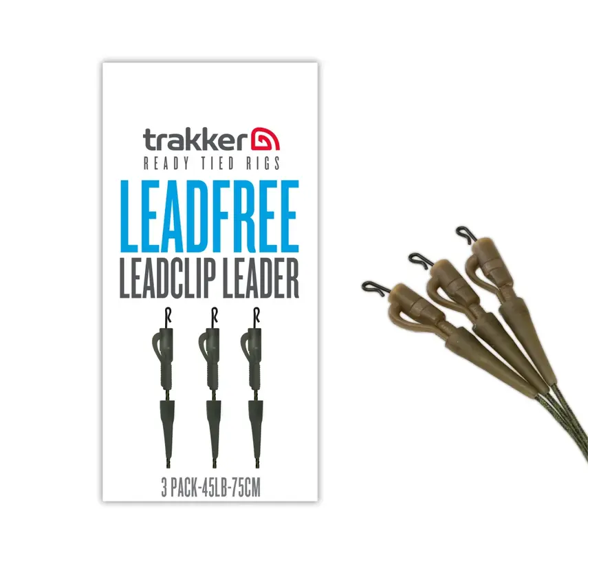 Trakker Leadfree Leadclip Leader 3 Pack - 45lb/75cm