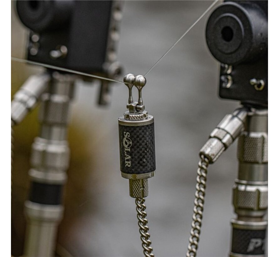 Solar Tackle Carbon Indicator Head - Large With Stainless Hanga Ball Clip