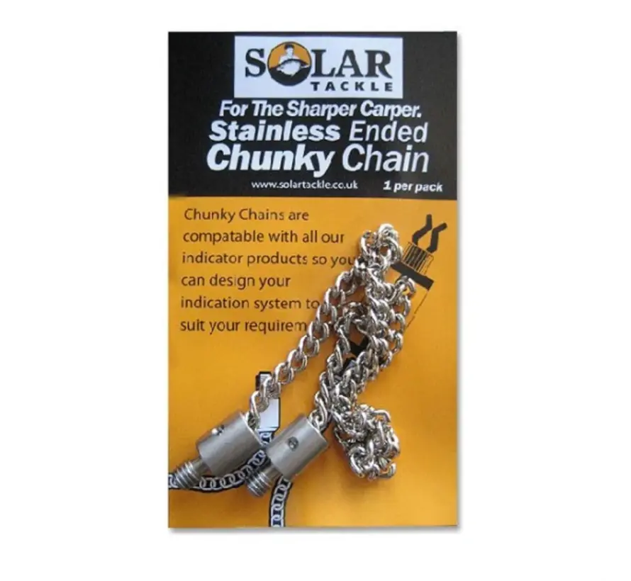 Solar Tackle Stainless Chain Stainless Ended 5 inch