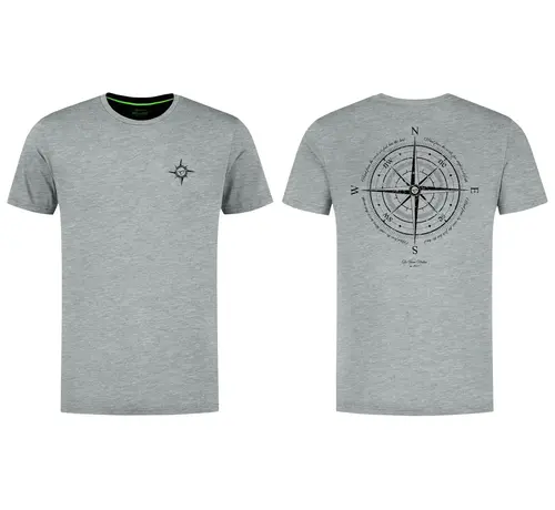 Korda Korda Compass Tee Heather Grey - T-Shirt