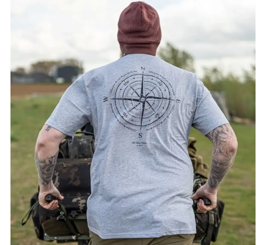 Korda Compass Tee Heather Grey - T-Shirt
