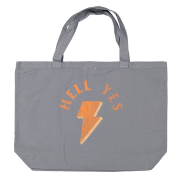 Sisters Department XL bag / Graphite with Orange 'Sisters Department' print