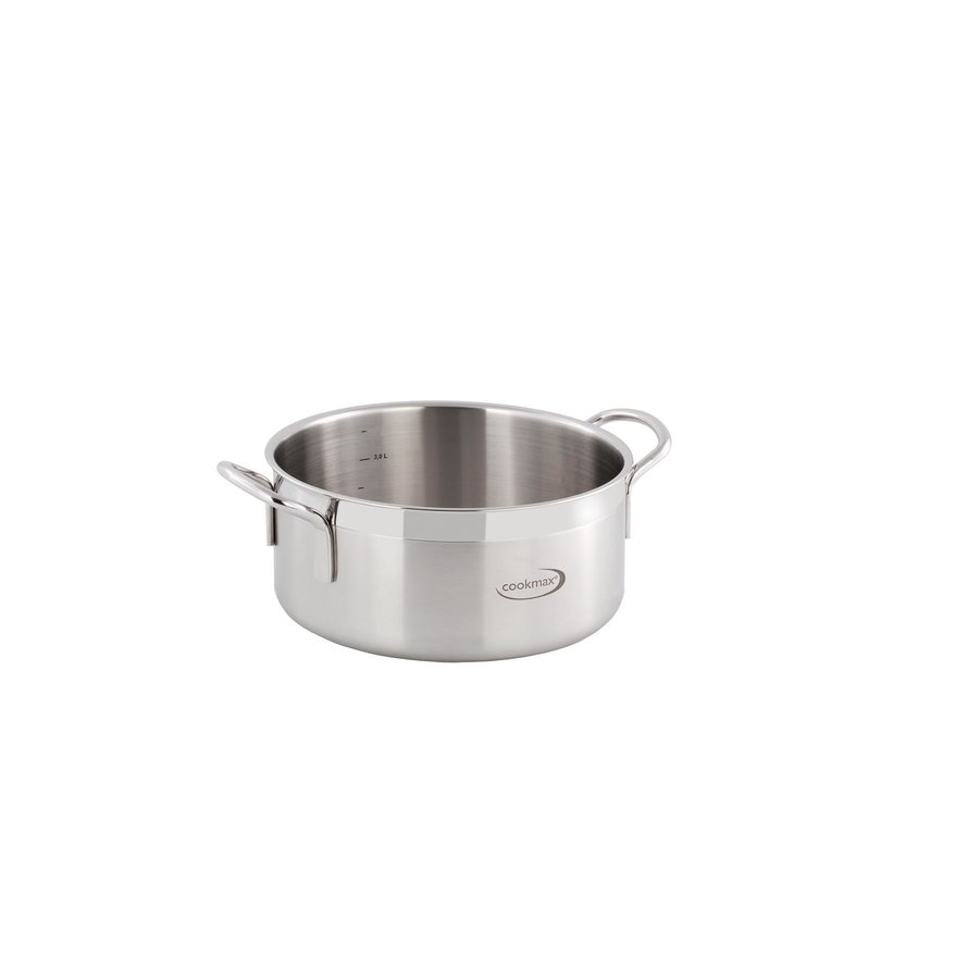 Bratentopf flach "Cookmax Gourmet" Ø 36 cm, H: 17 cm. Inhalt 17,3L