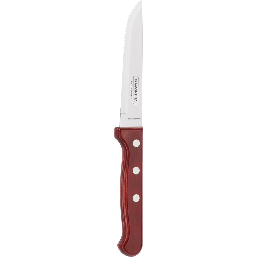 Steak-/Pizzabesteck "Churrasco" Messer L: 23,5cm mahagoni