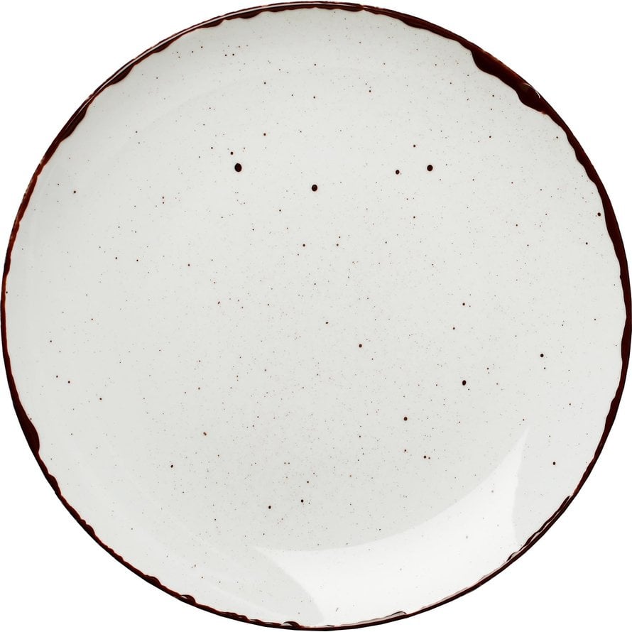 Porzellanserie "Granja" weiß Teller flach Coup-Form, 25,7 cm