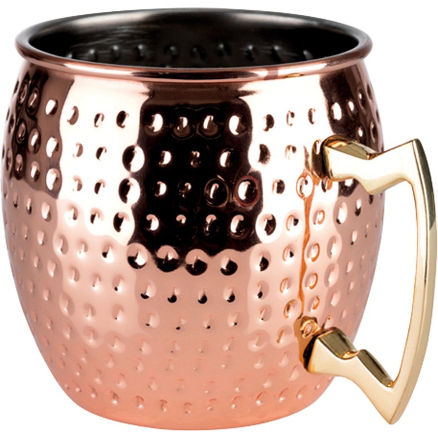 Becher "Moscow Mule" Kupferlook, glänzend, gehämmert, Ø 9,0 cm, H: 10,0 cm, 0,5 L