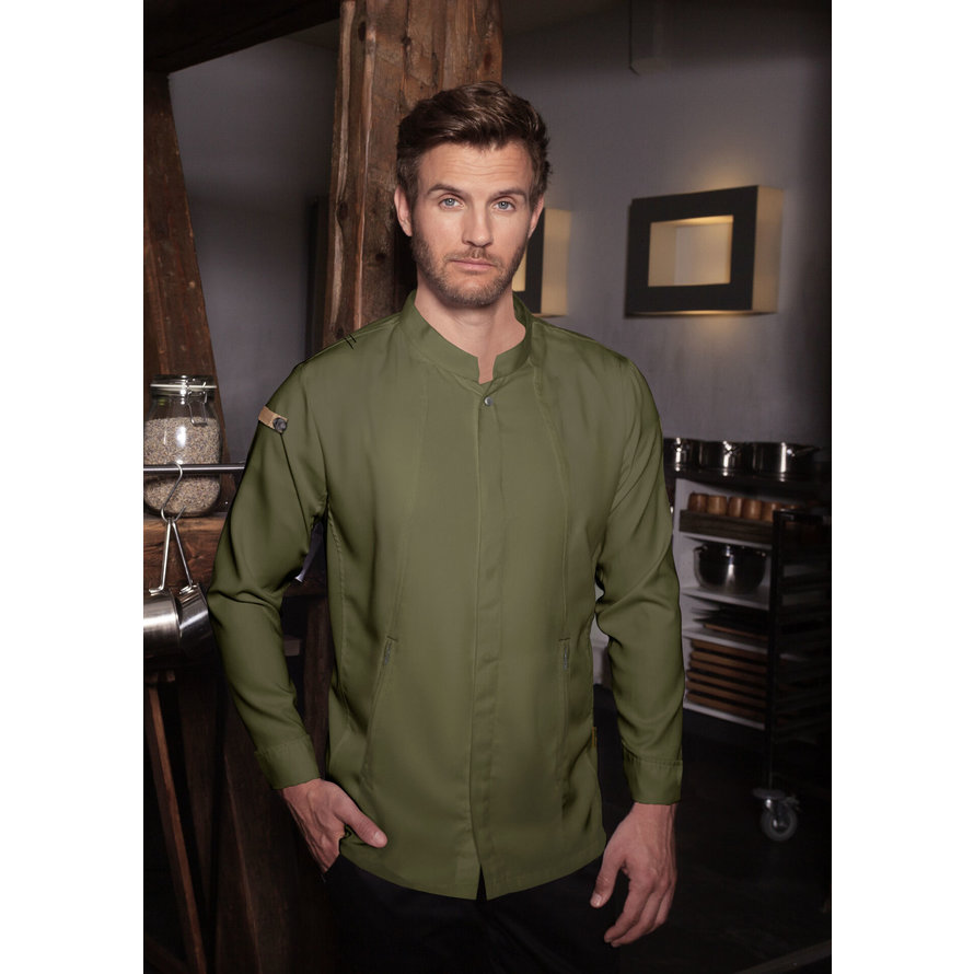Kochjacke Herren "Green-Generation", moosgrün Größe 48