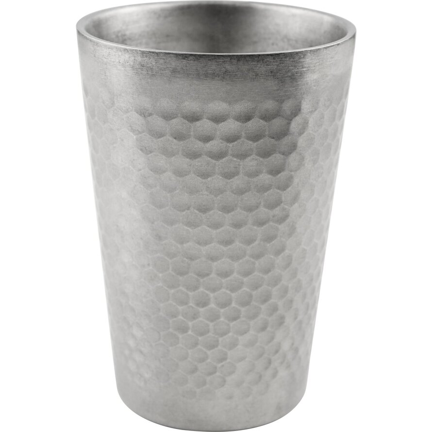 Edelstahlserie "Yoko" Becher mit Hammerschlag-Muster 0,35L