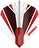 Piórka Winmau Prism Alpha White & Red