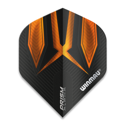 Winmau Piórka Winmau Prism Alpha Extra Thick Black & Orange