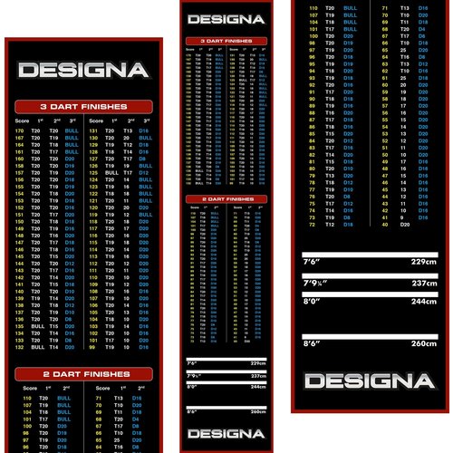 Designa Mata do Darta Designa Dywan - Non Slip Back - 290cm x 60cm