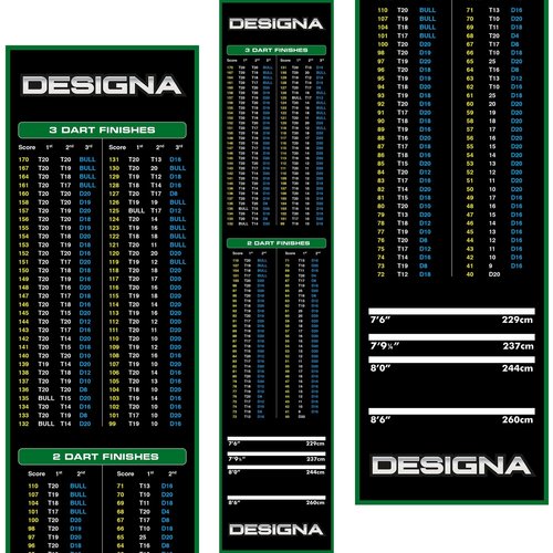 Designa Mata do Darta Designa Dywan - Non Slip Back - 290cm x 60cm