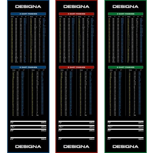 Designa Mata do Darta Designa Dywan - Non Slip Back - 290cm x 80cm