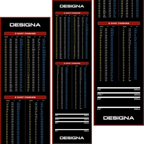 Designa Mata do Darta Designa Dywan - Non Slip Back - 290cm x 80cm