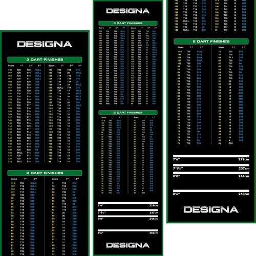 Designa Mata do Darta Designa Dywan - Non Slip Back - 290cm x 80cm
