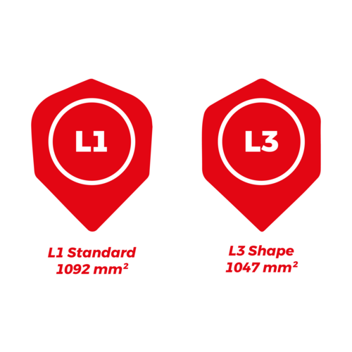 Dartshopper Nadruk na piórka L-Style L3 Shape (1 Zestaw)