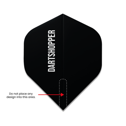 Dartshopper Zaprojektuj Piórka z Tekstem 75 micron