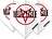 Piórka Winmau Rock Legends Motley Crue Logo