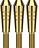 Target Aluminium Gold Tops