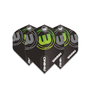 Piórka Winmau Rhino Extra Thick Logo Gradient Green V1