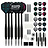 Lotki 2 KOTO Black Brass Darts + 90 Pieces Accessories