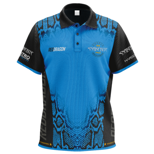 Red Dragon Red Dragon Peter Wright Snakebite Double World Champion Tour Polo