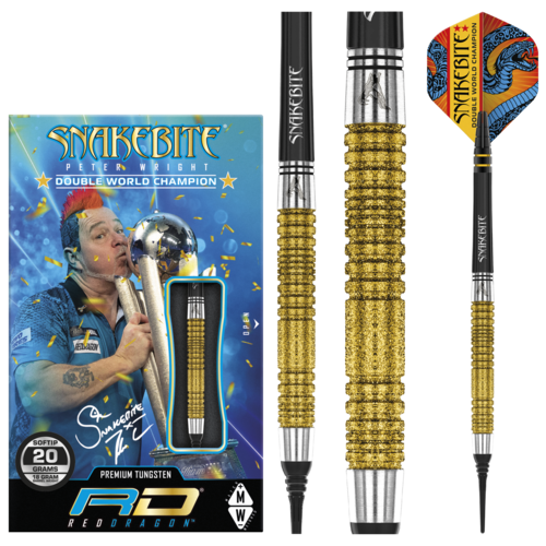 Red Dragon Lotki Soft Red Dragon Peter Wright Double World Champion SE Gold 85%