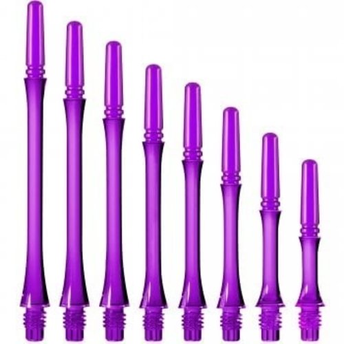 Cosmo Darts Shafty Cosmo Darts Fit Shaft Gear Slim - Clear Purple - Spinning