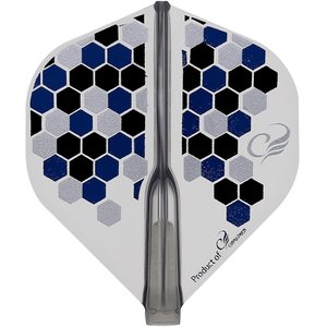 Piórka Cosmo Darts - Fit  AIR Geometric Honeycomb Standard - Clear Black