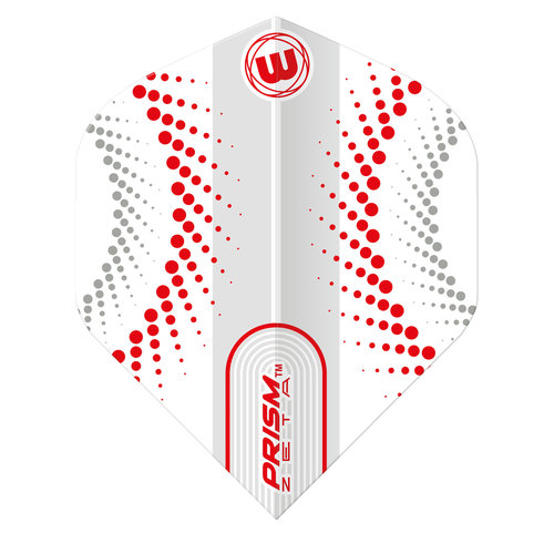 Winmau Piórka Winmau Prism Zeta White & Red