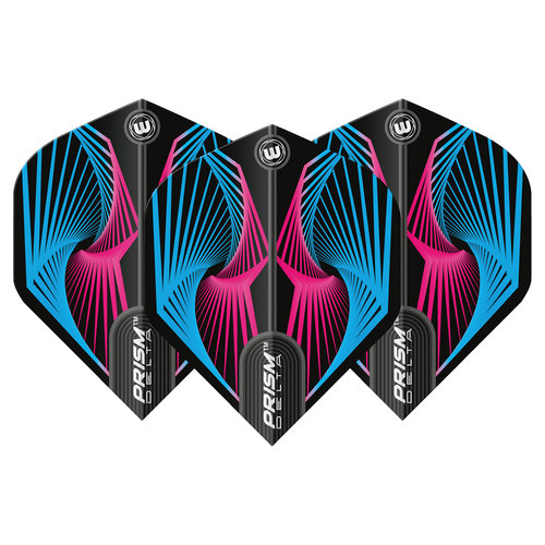 Winmau Piórka Winmau Prism Delta Wave Blue & Pink