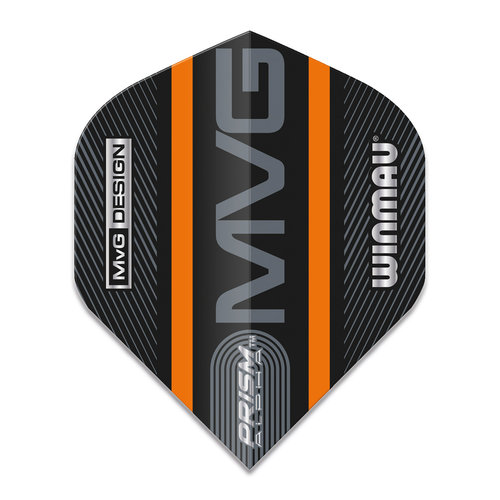 Winmau Piórka Winmau Prism Alpha Black MVG Orange