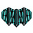Piórka Red Dragon Hardcore Radical Turquoise Teardrop