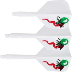 Condor Axe Flight System - Red Crown - Small White