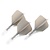 Cuesoul - ROST T19 Integrated Dart Flights - Big Wing - Grey Clear