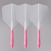 CUESOUL Cuesoul - ROST T19 Integrated Dart Flights - Big Wing - Clear Pink