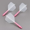 CUESOUL Cuesoul - ROST T19 Integrated Dart Flights - Big Wing - Clear Pink