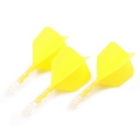 CUESOUL Cuesoul - ROST T19 Integrated Dart Flights - Big Wing - Yellow Clear