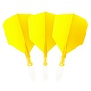 CUESOUL Cuesoul - ROST T19 Integrated Dart Flights - Big Wing - Yellow Clear