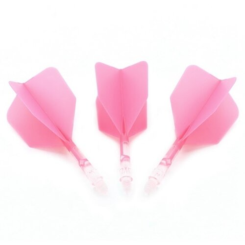 CUESOUL Cuesoul - ROST T19 Integrated Dart Flights - Big Wing - Pink Clear