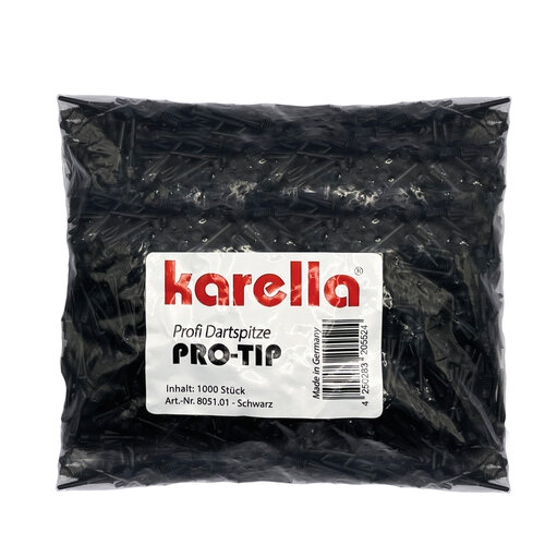 Karella Karella 2BA Soft Tip Dart Points Black Small - 1000 Pack