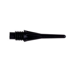 Karella 2BA Soft Tip Dart Points Black Small - 1000 Pack