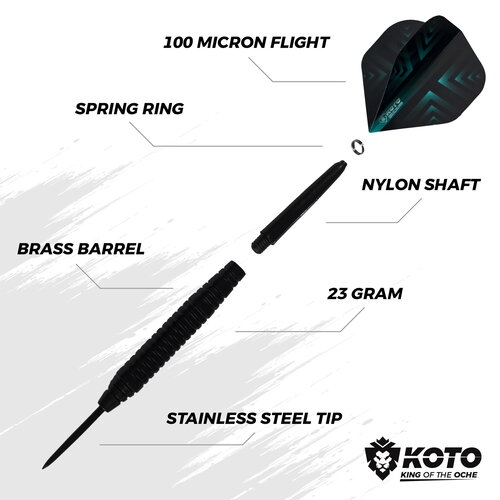 Winmau Winmau Blade 6 + Opona ochronna +  KOTO Accessory Kit Steeltip 90 sztuk